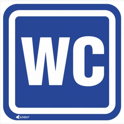 OZNACZENIE WC   100X100  FOLIA SAMOPRZYLEPNA (61/HF)